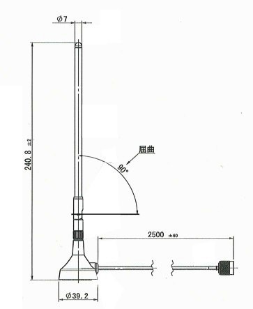 UHF Antenna (300~3000MHz)-10D