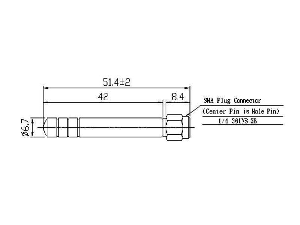 UHF Antenna (300~3000MHz)-9D