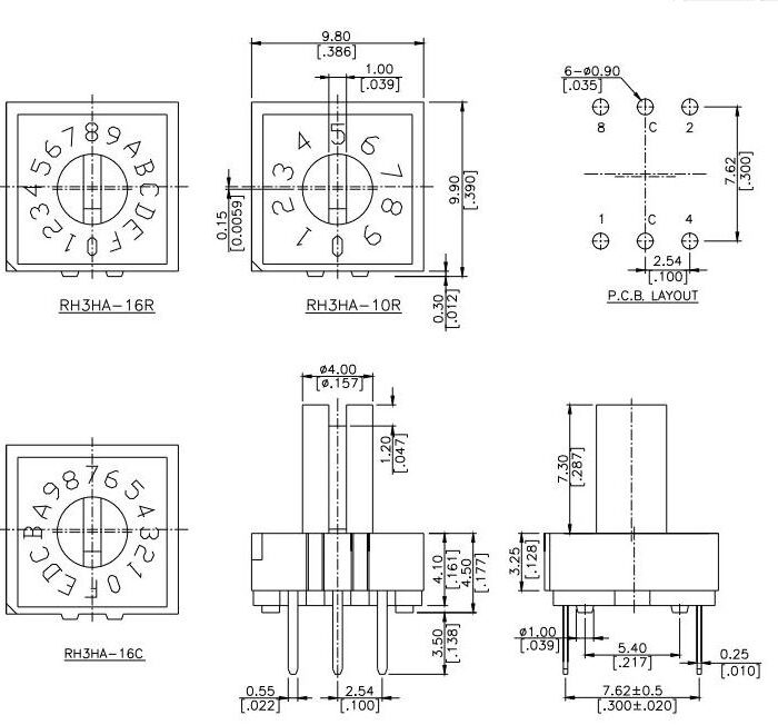 Rotary Encoder Switch-7D